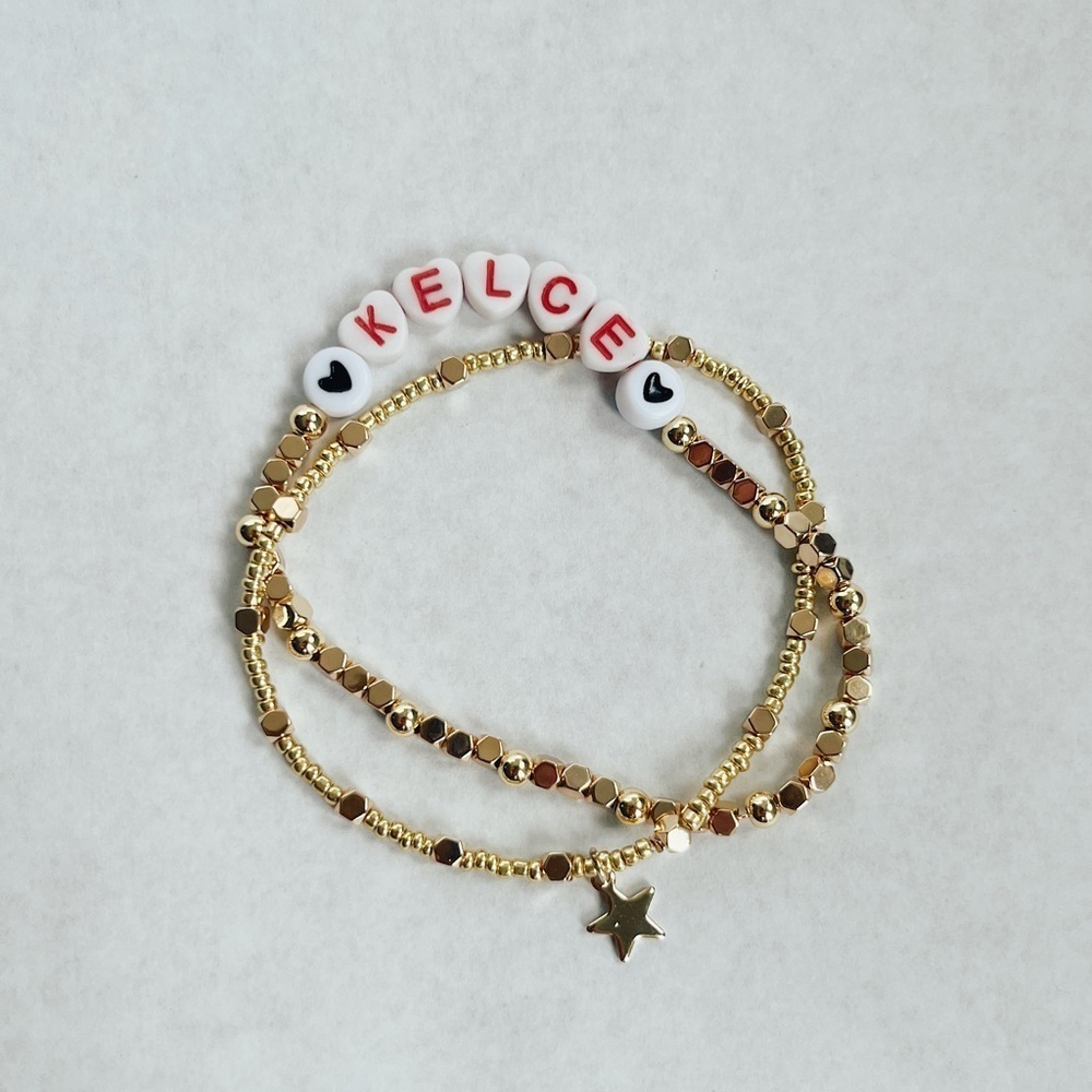 ❤️ KC Chiefs “Kelce” Bracelet Set ❤️